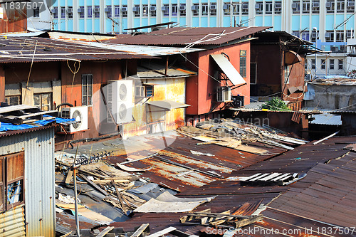 Image of old apartment building in Hong Kong