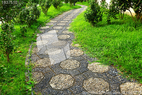Image of path in park