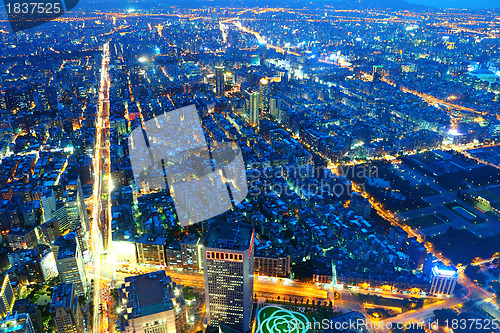 Image of taipei city at night