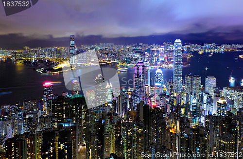 Image of Hong Kong at night