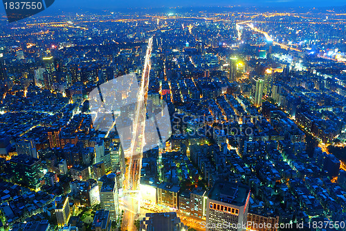 Image of taipei city at night