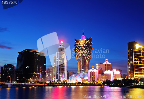 Image of Macau at night