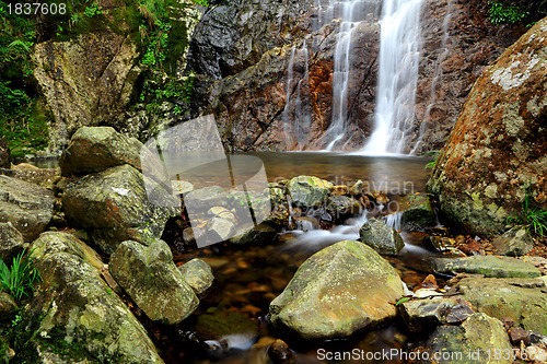 Image of waterfall in forest