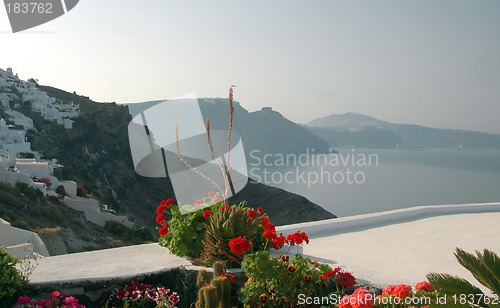 Image of incredible santorini view