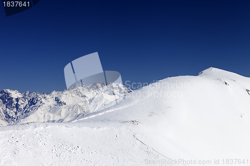 Image of Trace of avalanche on off-piste slope