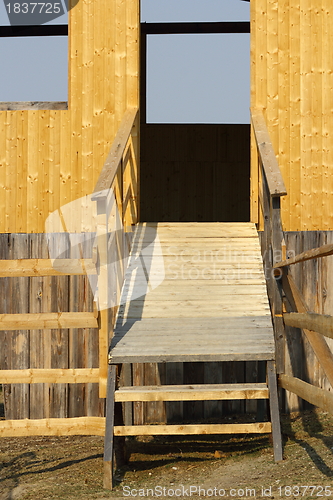 Image of entrance oh a hunting hide