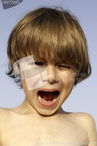 Image of Children crying portrait