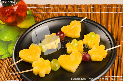 Image of Fruit kebabs