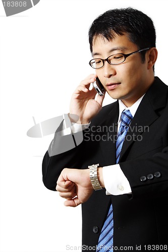 Image of Busy businessman