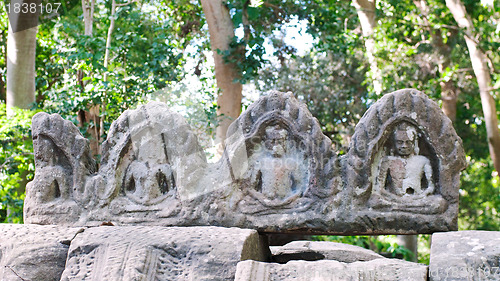 Image of Roof decoration at ancient Khmer temple