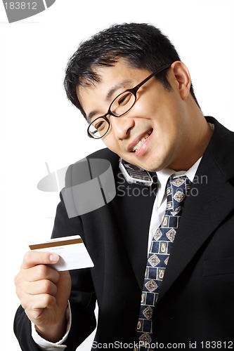 Image of Shopping businessman