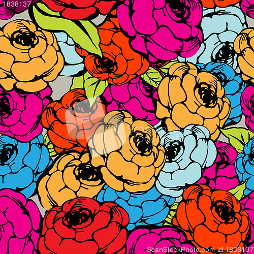 Image of Rose repeating pattern