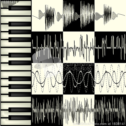 Image of Abstract music background