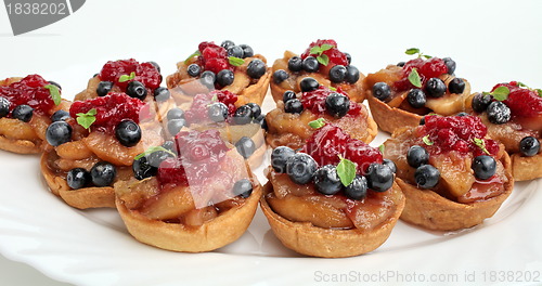 Image of Fresh fruit in a puff-pastry shell