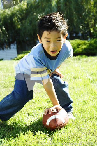 Image of Playing football