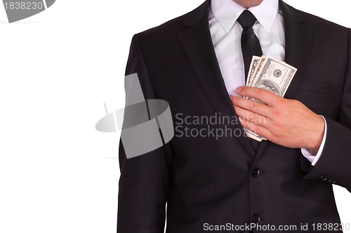 Image of Businessman with money