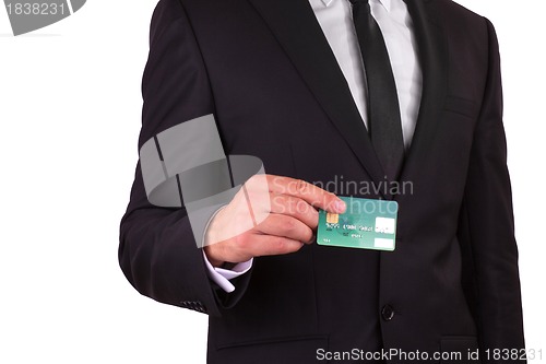 Image of Businessman with credit card