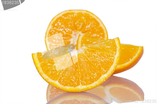 Image of Ripe orange slices