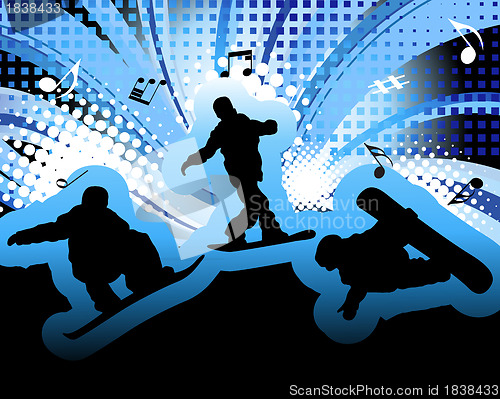 Image of Snowboard background