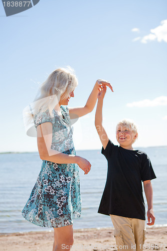 Image of Mother and son