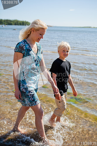 Image of Mother and son