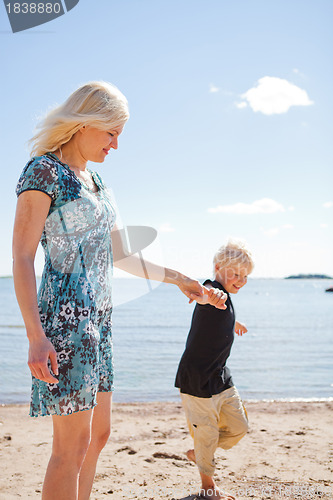 Image of Mother and son