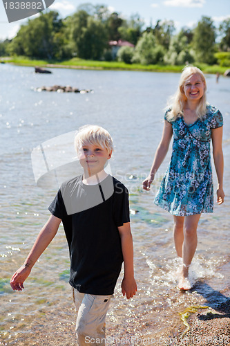 Image of Mother and son
