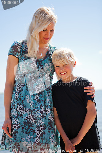 Image of Mother and son