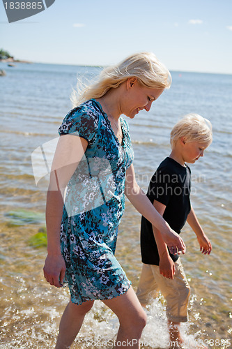 Image of Mother and son