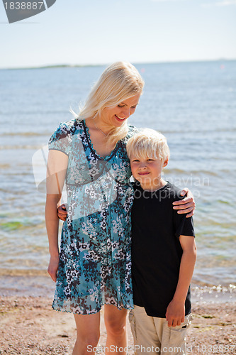 Image of Mother and son