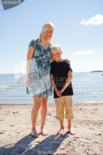 Image of Mother and son