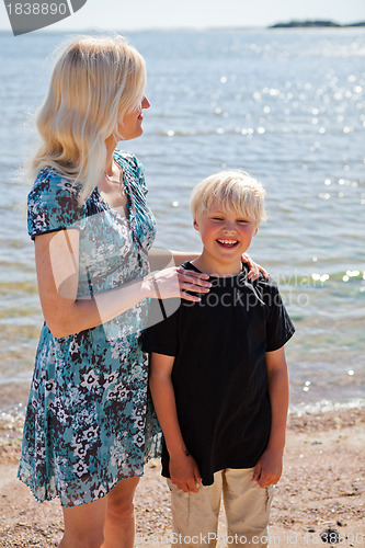 Image of Mother and son