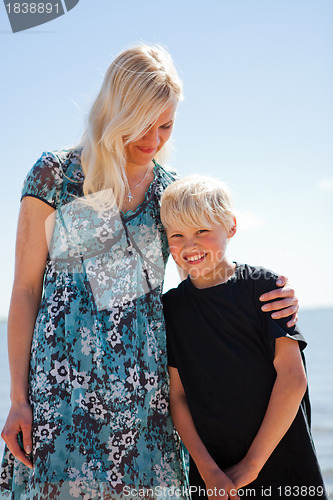 Image of Mother and son
