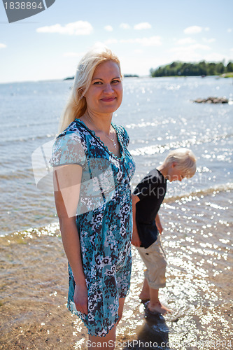 Image of Mother and son