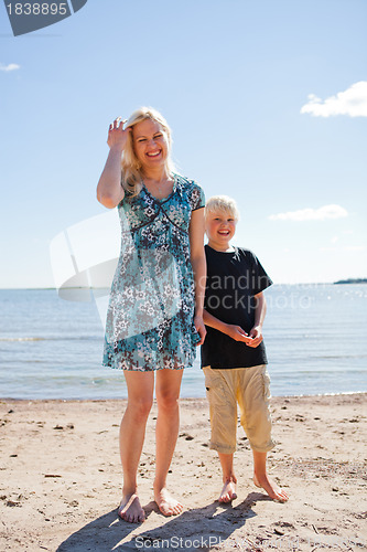Image of Mother and son