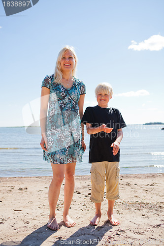 Image of Mother and son