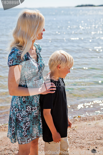 Image of Mother and son