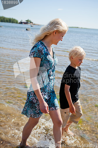 Image of Mother and son