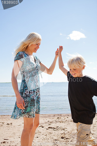 Image of Mother and son