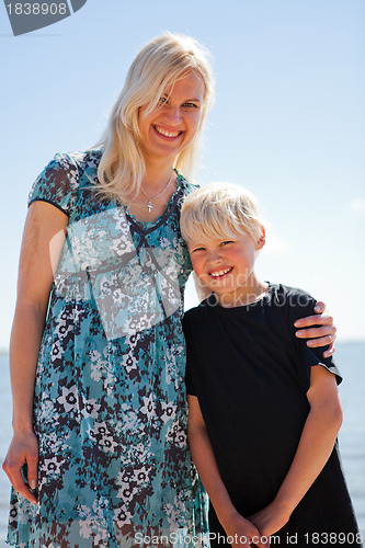Image of Mother and son