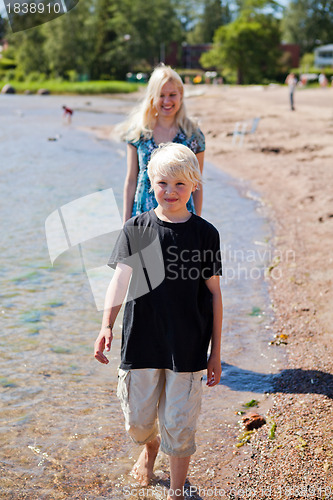 Image of Mother and son
