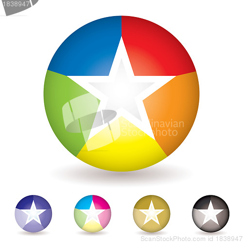 Image of Rainbow ball icon