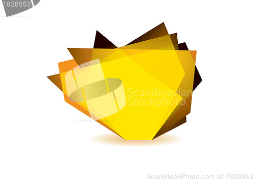 Image of Glass shard orange