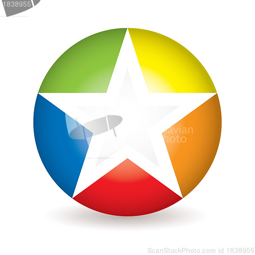 Image of Rainbow star icon