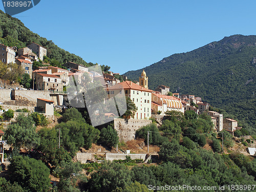 Image of Typical corsican village, France