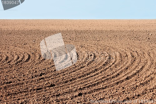 Image of Furrows on autumn field