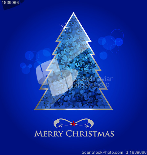 Image of Vector glossy christmas tree