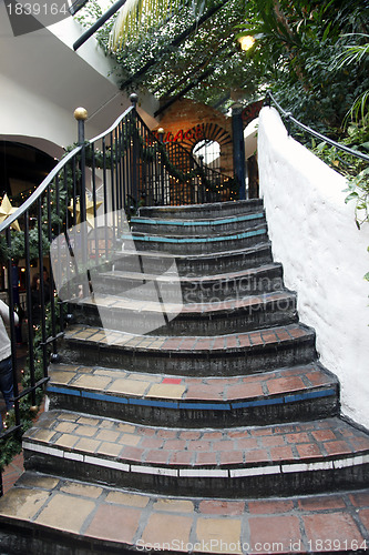 Image of Stairs, Hundertwasser House, Vienna.