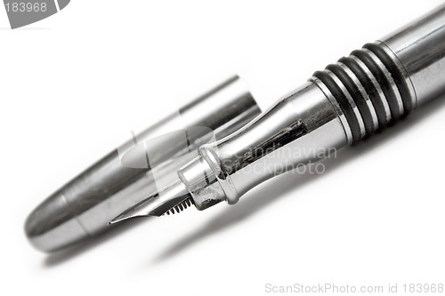 Image of Silver Writing Pen (Close View)