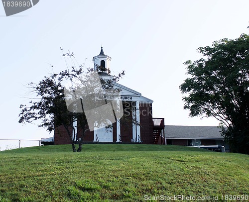 Image of Country church sitting on the hill